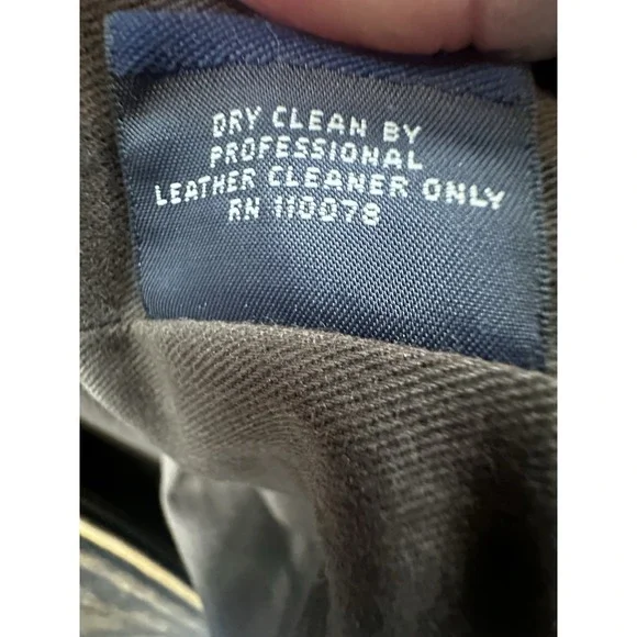 VTG 80's Daniel Cremieux Mens Sz XL Aged Leather Bomber Brown Burnished Jacket - Picture 13 of 16